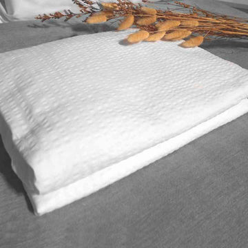 Cearceaf pat Matrimonial 100% bumbac Creponat 240x260 cm