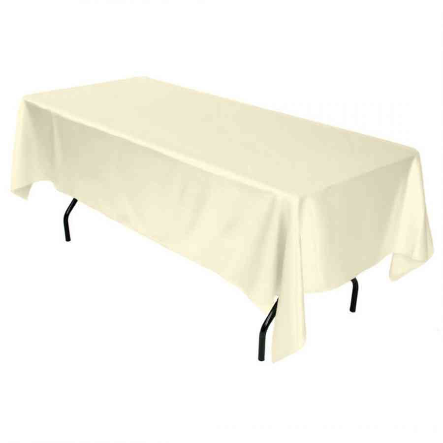 Faţă masă 12 persoane  150x220cm Damasc Plain Crem