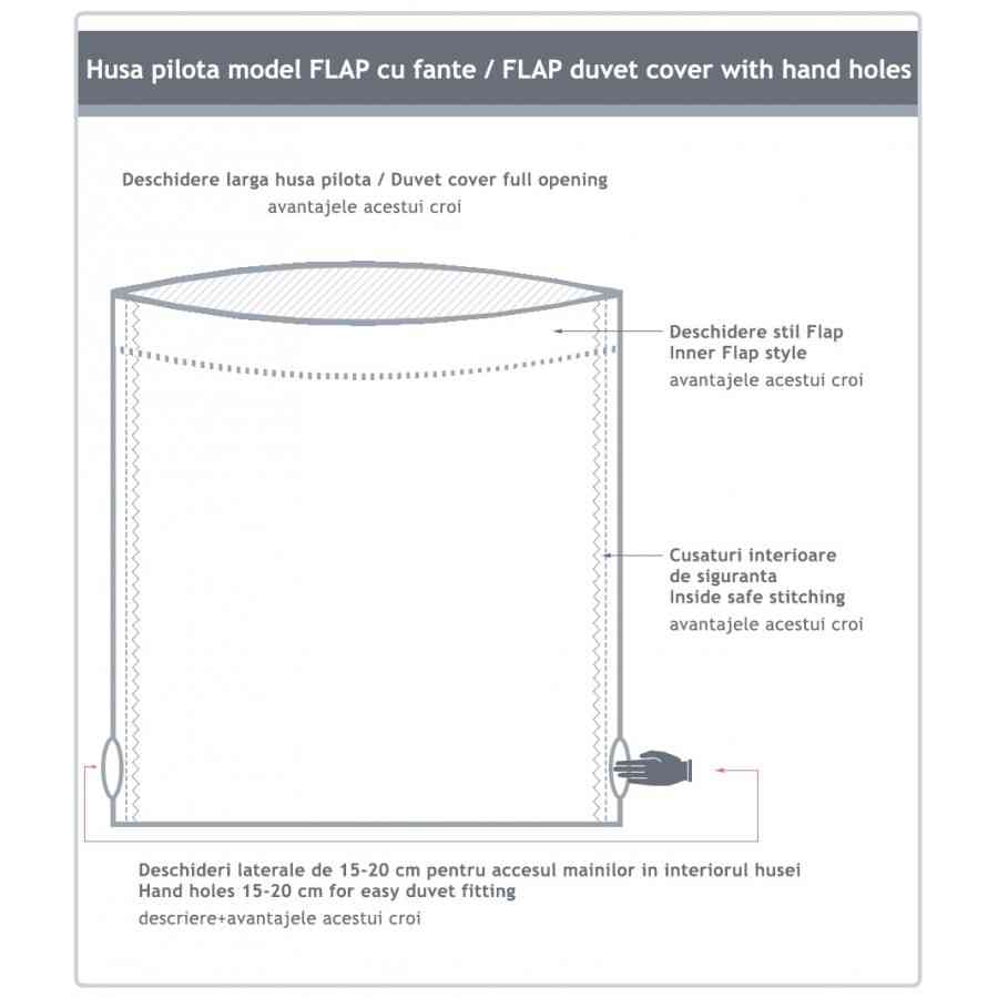 Husa pilota Double Satin BARI 180x210 cm