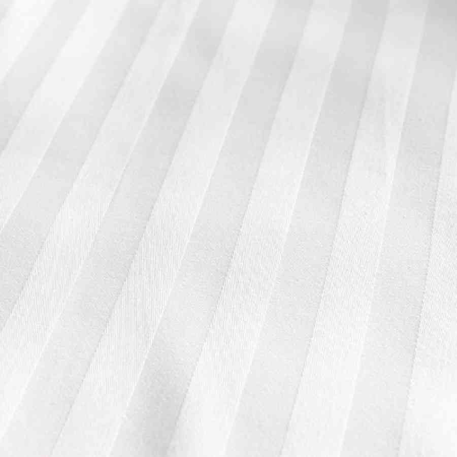 Lenjerie pat cu 2 pilote Twin Satin 100% bumbac, dungi Astra
