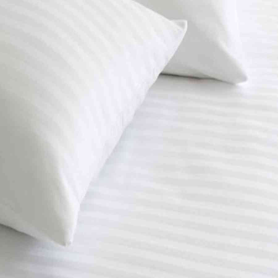 Lenjerie pat Single  Satin 100% bumbac, dungi Triana